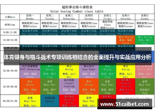 体育健身与格斗战术专项训练相结合的全面提升与实战应用分析